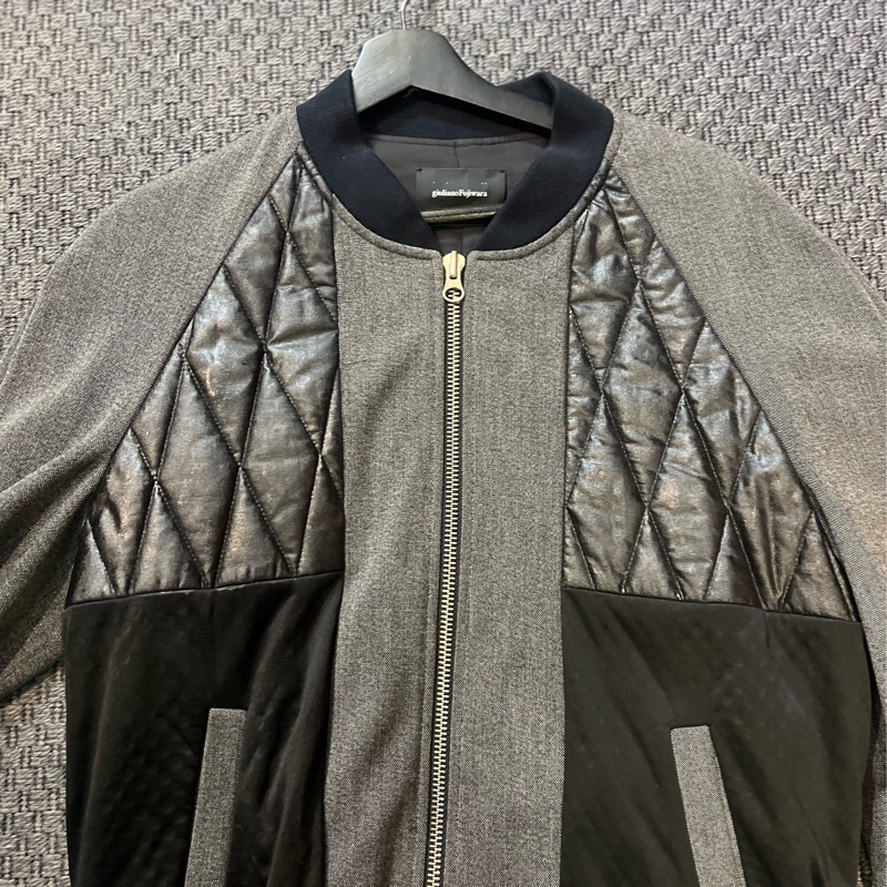 秀款 日義混血品牌Giuliano Fujiwara 拼接夾克外套 質感很棒很有型 原價39800 特一件7800絕版 Giuliano fujiwara 男女都可以穿 #男生建議偏瘦 有型時髦🤍 正常使用痕跡都有拍出來 高標繞道-11