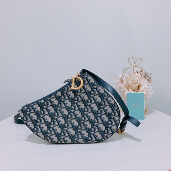 CHRISTIAN DIOR TRIO SADDLE CROSSBODY BAG 迪奧老花包 馬鞍包-1