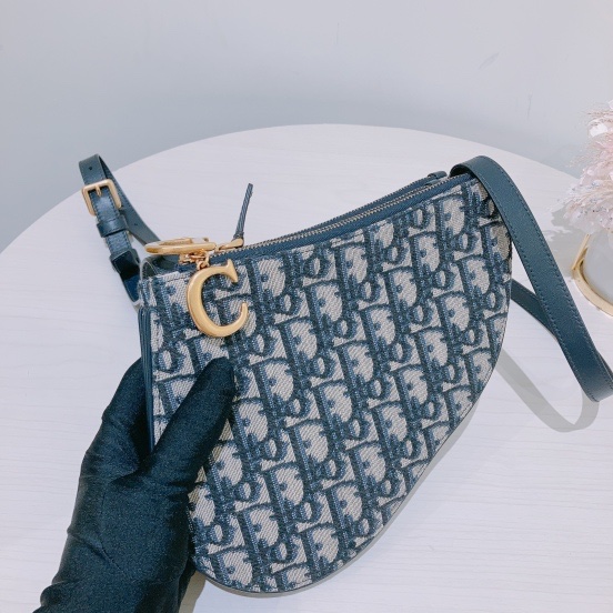 CHRISTIAN DIOR TRIO SADDLE CROSSBODY BAG 迪奧老花包 馬鞍包-2