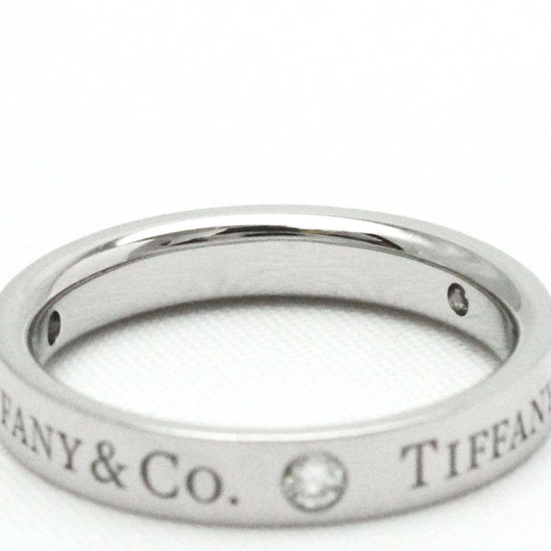 【日本直送】蒂芬妮扁平戒指鉑金時尚鑽石戒指克拉/0.07 銀-7