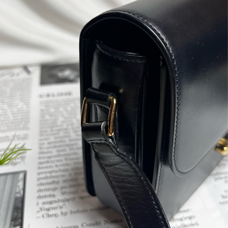 CELINE Triomphe 凱旋門牛皮(黃金尺寸中號）-10