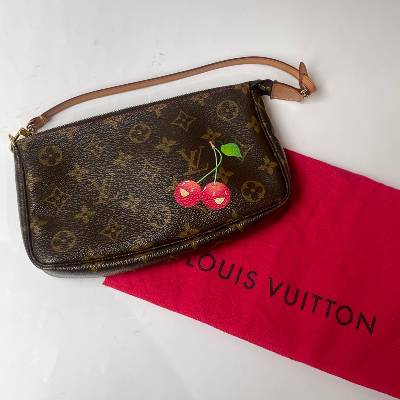 LV村上隆櫻桃麻將包-15