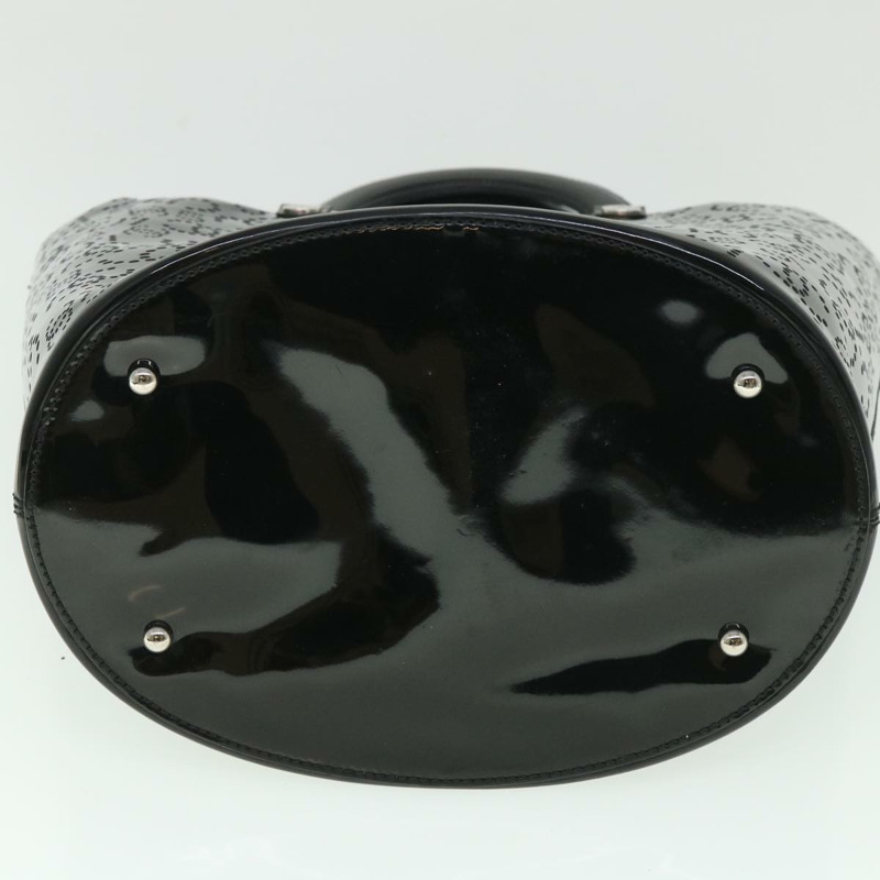 【日本直送】CHANEL COCO Mark Punching 手包漆皮黑 CC 正品 54999-4