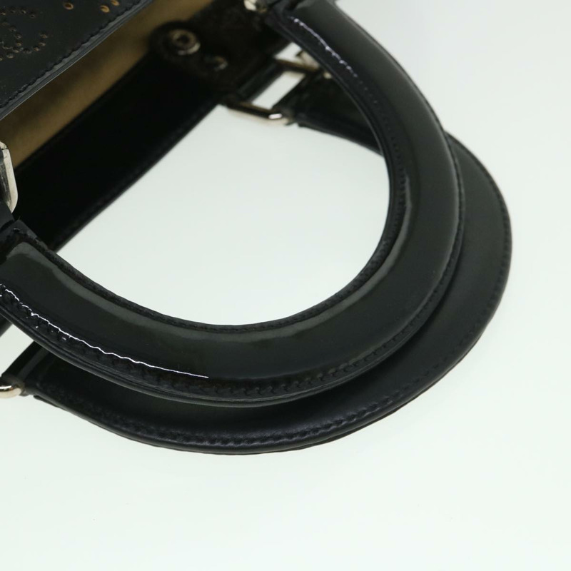 【日本直送】CHANEL COCO Mark Punching 手包漆皮黑 CC 正品 54999-6