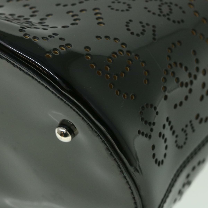 【日本直送】CHANEL COCO Mark Punching 手包漆皮黑 CC 正品 54999-14