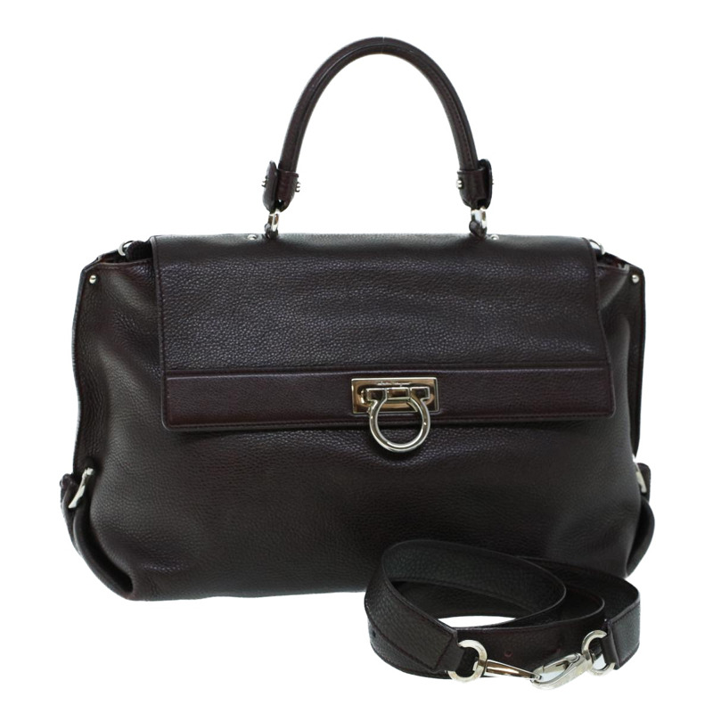 【日本直送】Salvatore Ferragamo Sofia Gancini 單肩包皮革 2way 波爾多正品 53277-0