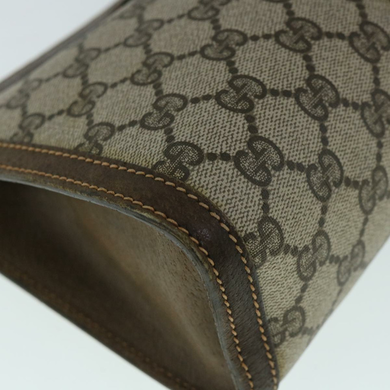 【日本直送】GUCCI GG 帆布織帶雪莉線手拿包 PVC 皮革米綠色正品 54839-13