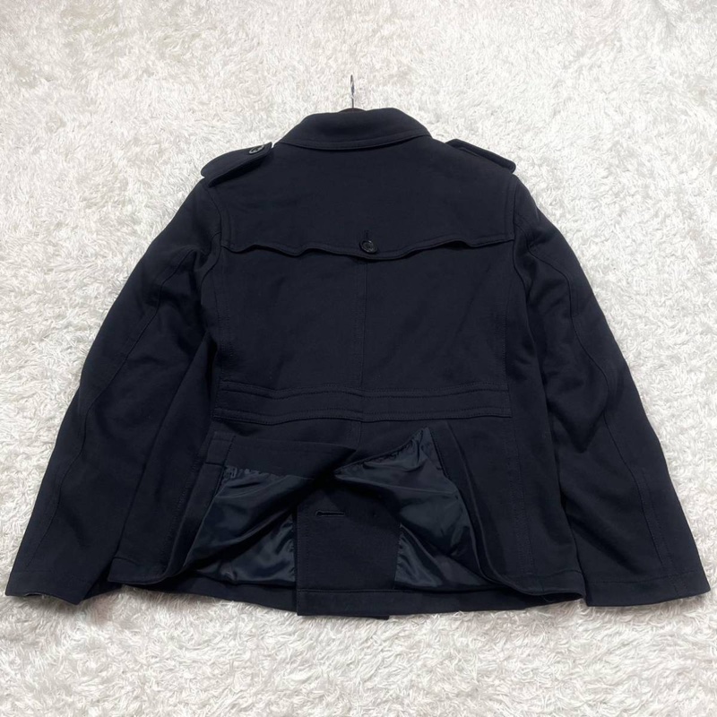 BURBERRY BLACK LABEL (M)彈性短風衣-11