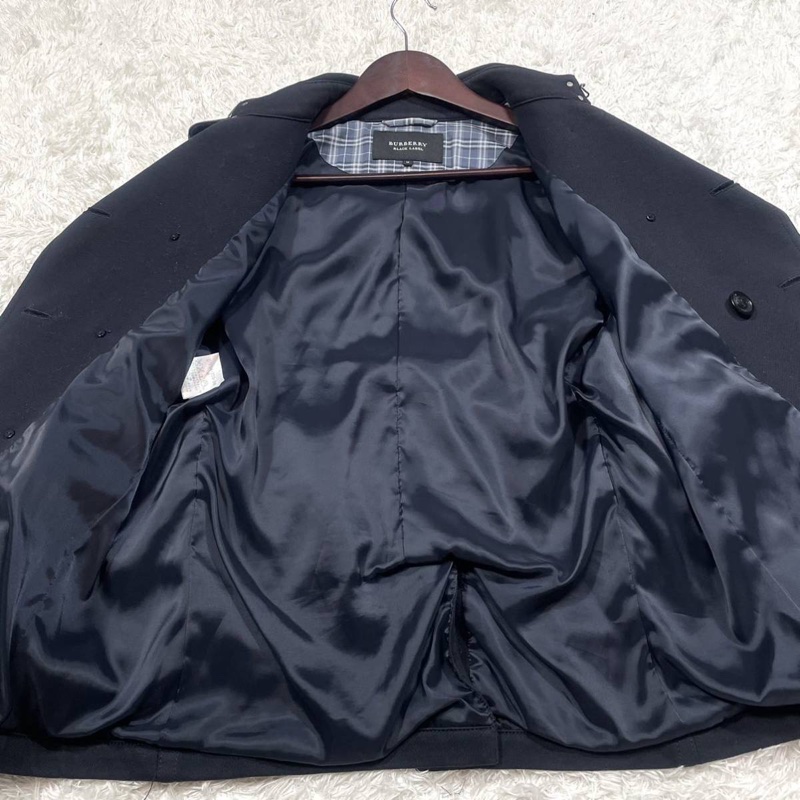 BURBERRY BLACK LABEL (M)彈性短風衣-12