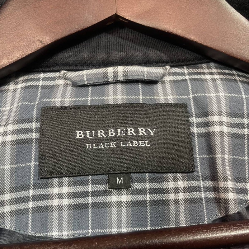 BURBERRY BLACK LABEL (M)彈性短風衣-14