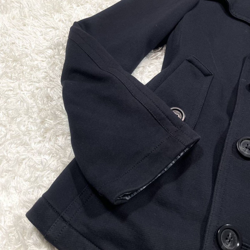 BURBERRY BLACK LABEL (M)彈性短風衣-15