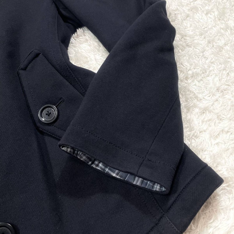 BURBERRY BLACK LABEL (M)彈性短風衣-16