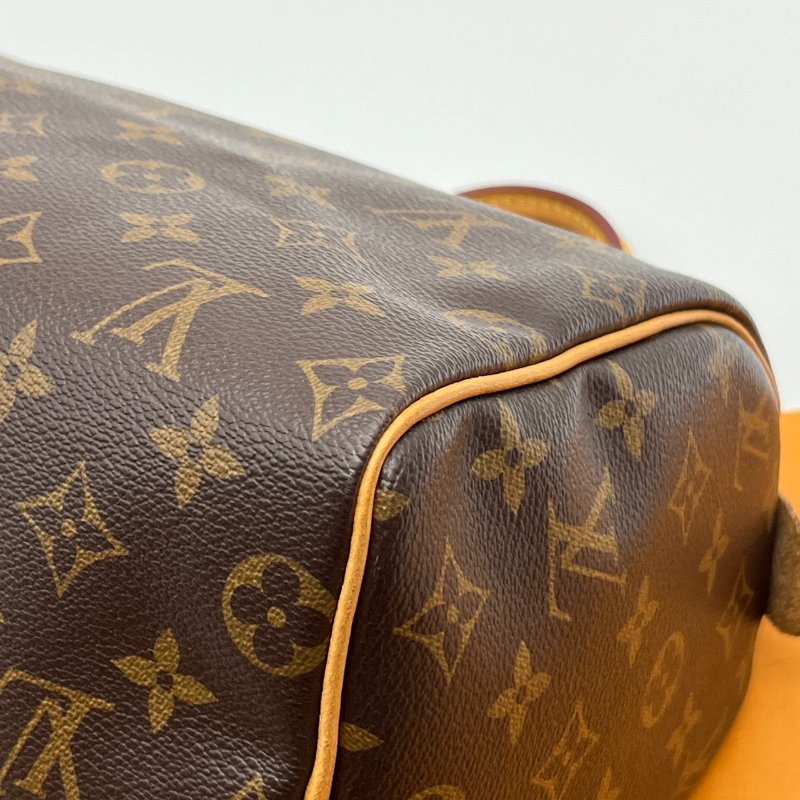 Louis Vuitton LV 老花字紋 speedy 25公分波士頓包/手提包-3