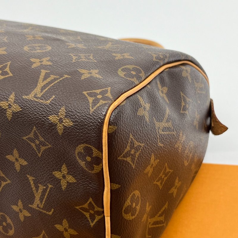 Louis Vuitton LV 老花字紋 speedy 25公分波士頓包/手提包-5