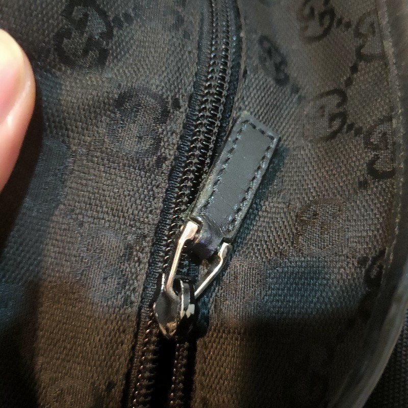 ∆聖誕限時一週降價∆㊣✨Gucci✨古馳 黑色 老花 皮革 帆布 肩背包 托特包/二手包/二手精品-13