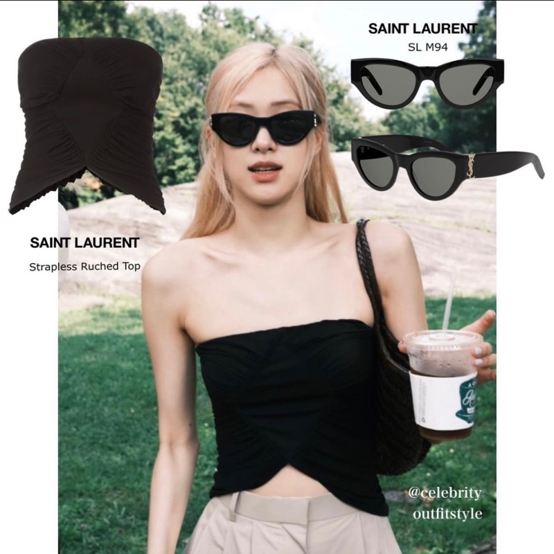 ロゼ着用 サンローラン SL M94 サンローランサングラス | TikTok