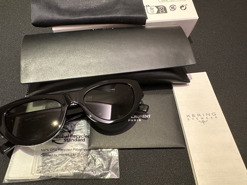 BlackPink Rosé同款 Saint Laurent SL M94 黑色墨鏡 | 貓眼鏡框(客留)-7