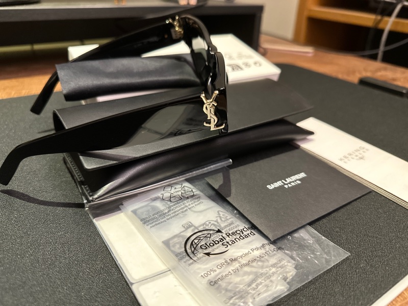 BlackPink Rosé同款 Saint Laurent SL M94 黑色墨鏡 | 貓眼鏡框(客留)-8