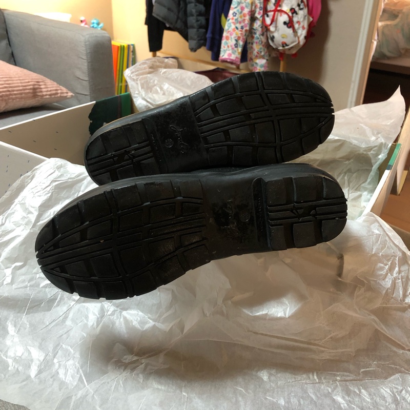 Joules 黑底狗狗雨傘雨鞋-10