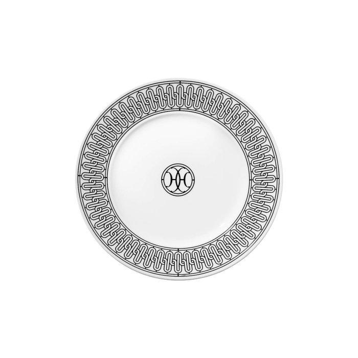 Hermes 愛馬仕 H Deco 系列 甜點盤（白）2盤組-0