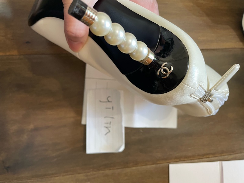 (已預訂)香奈兒珍珠短靴高跟鞋-19