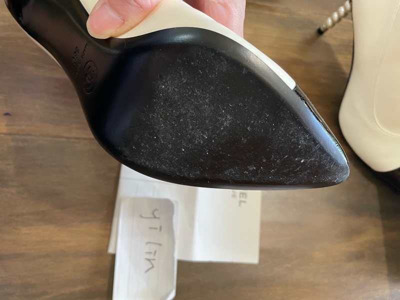 (已預訂)香奈兒珍珠短靴高跟鞋-22