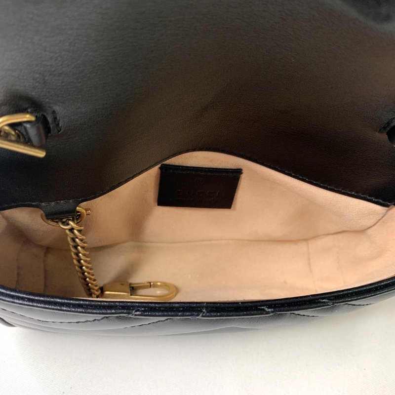 GUCCI Marmont mini翻蓋鏈包-6