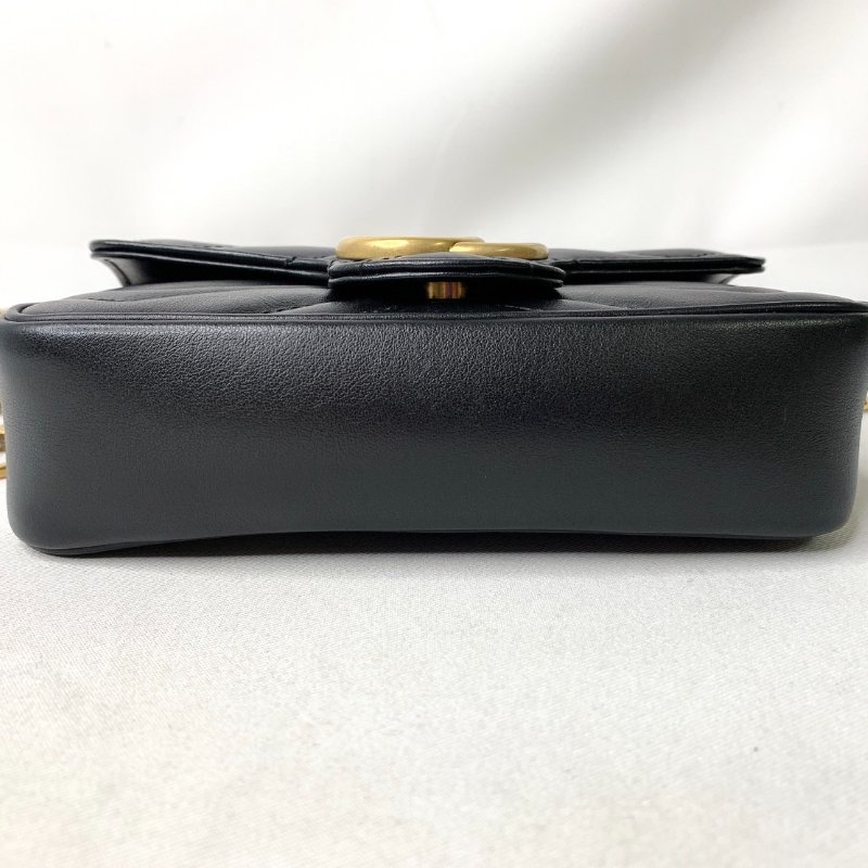 GUCCI Marmont mini翻蓋鏈包-11