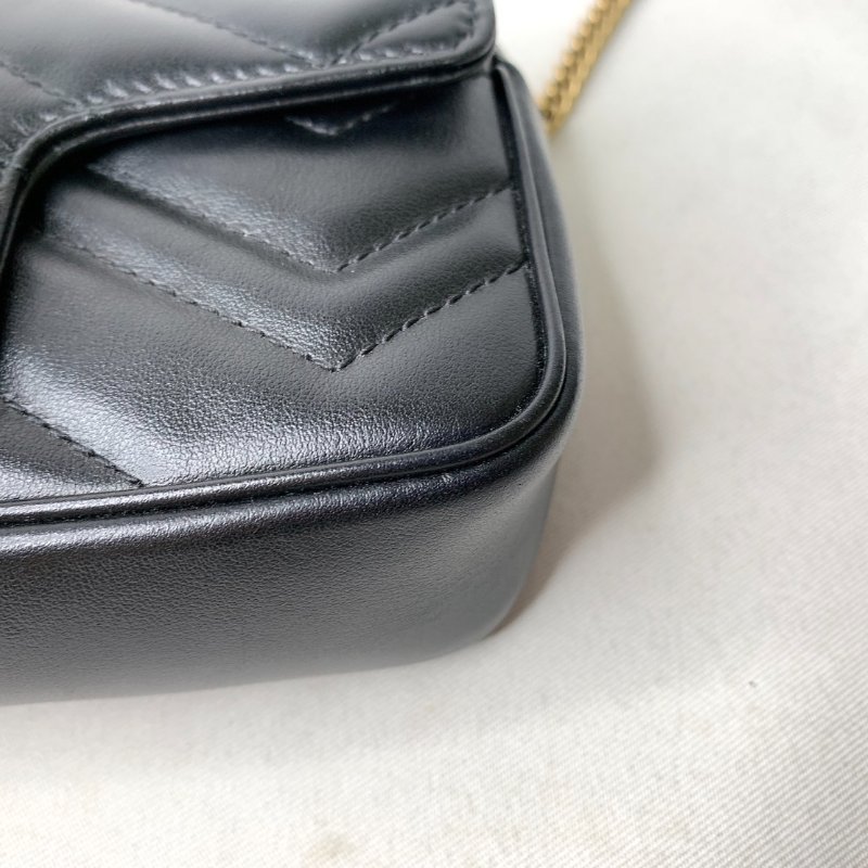 GUCCI Marmont mini翻蓋鏈包-12