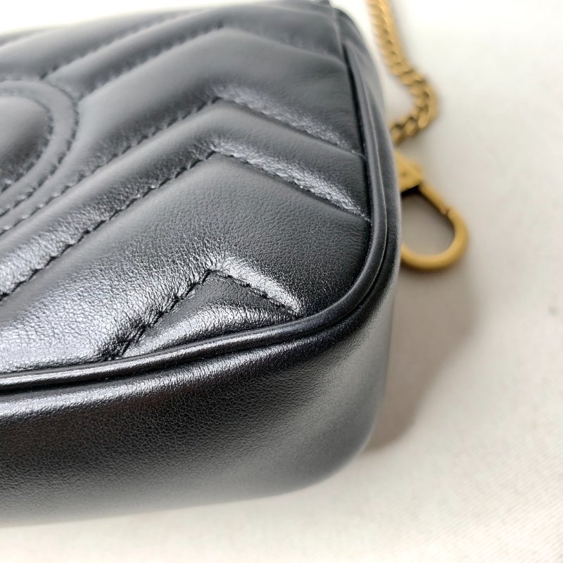 GUCCI Marmont mini翻蓋鏈包-14
