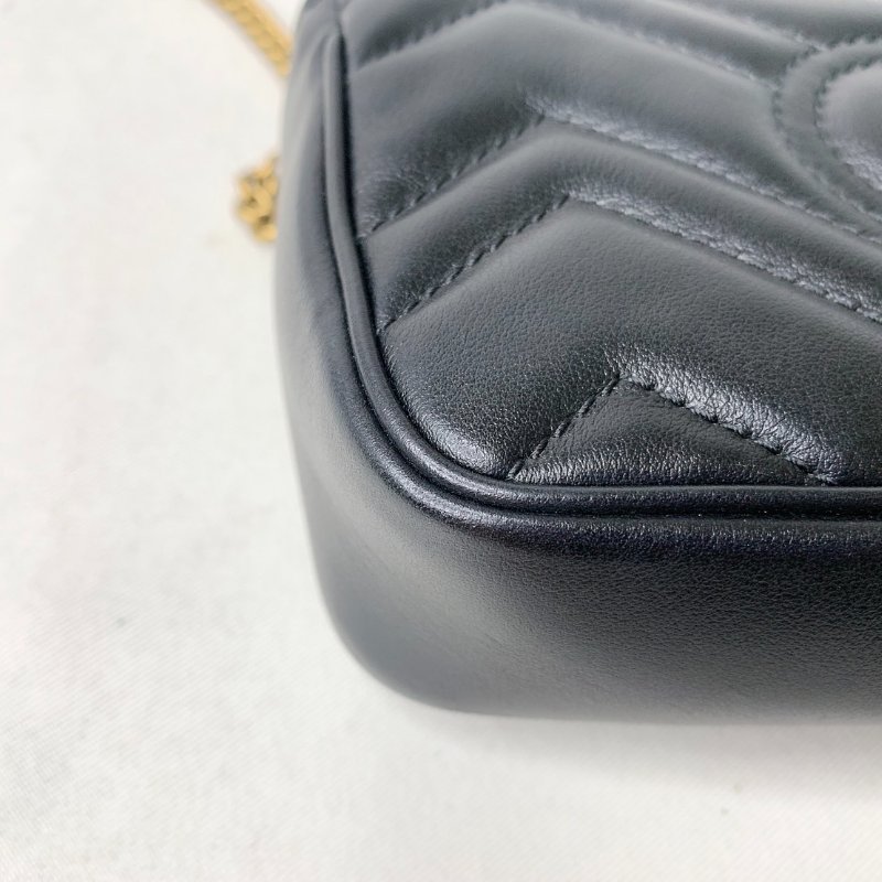 GUCCI Marmont mini翻蓋鏈包-15