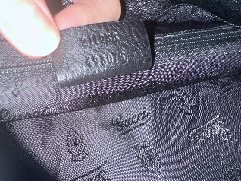 Gucci 古馳 全黑皮革 肩背包 shoulder bag 腋下包 hobo bag-11