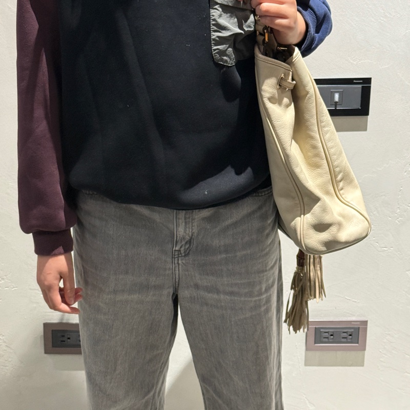 GUCCI 流蘇托特包 白-2