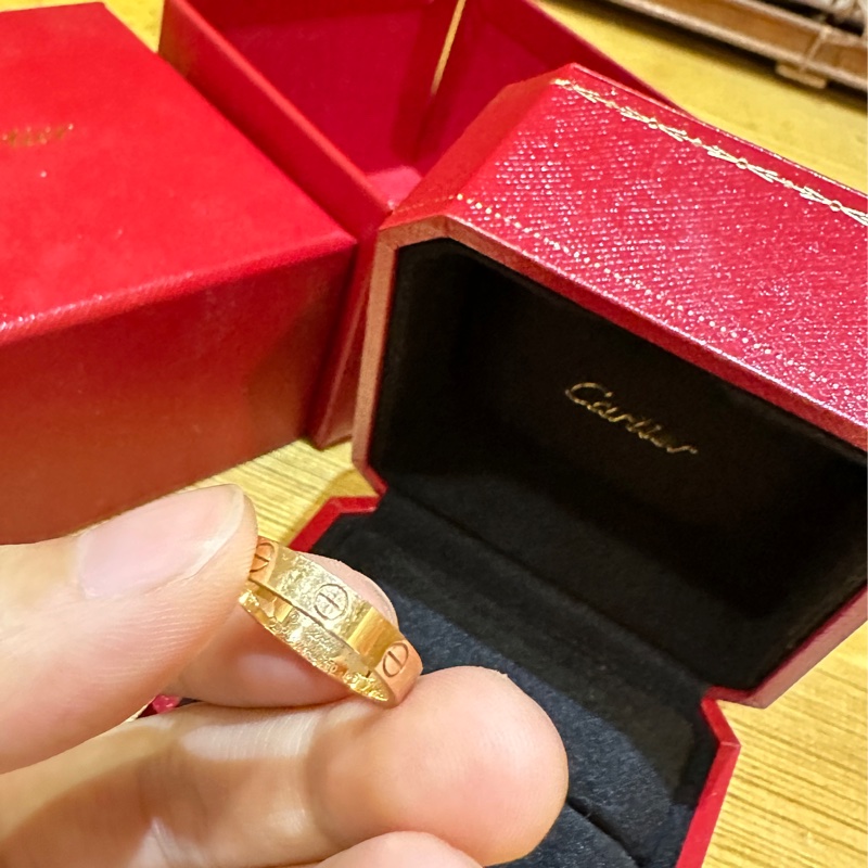 Cartier love婚戒玫瑰金-3