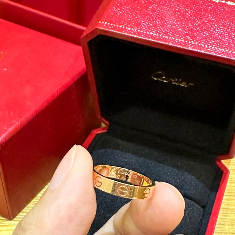 Cartier love婚戒玫瑰金-4