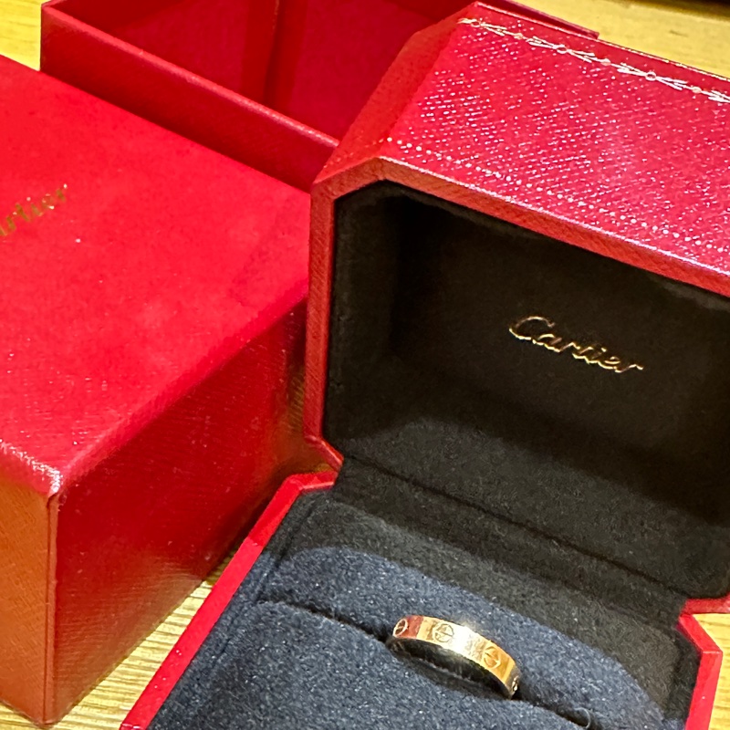 Cartier love婚戒玫瑰金-5