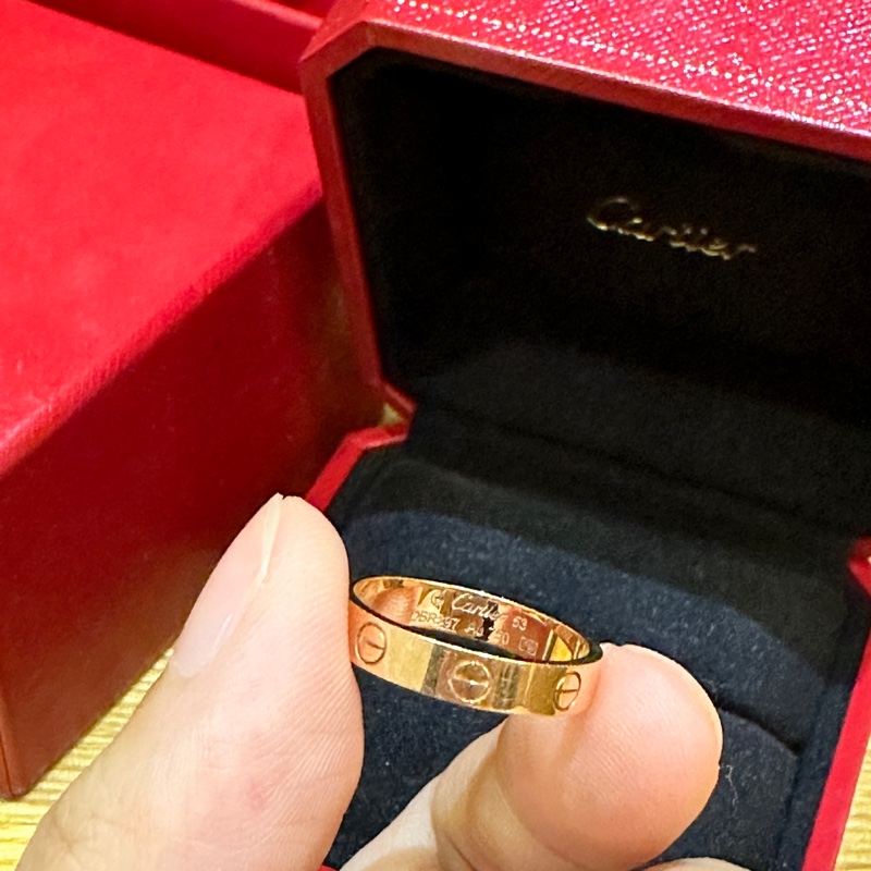 Cartier love婚戒玫瑰金-8