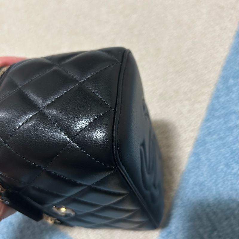 Chanel 金球長盒 Vanity Case 黑色-7