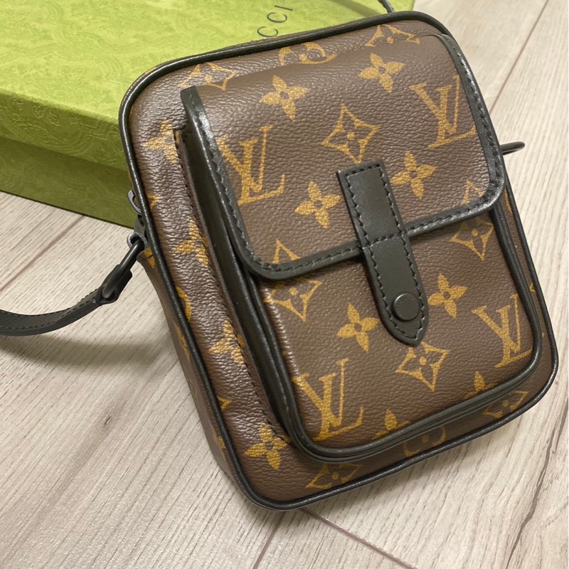 LV老花拉鍊單肩包 子母包 99成新-1