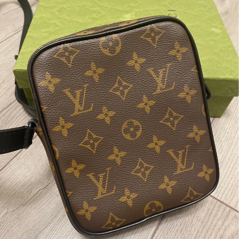 LV老花拉鍊單肩包 子母包 99成新-8