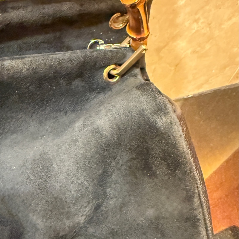 Gucci中古竹節絨袋-13