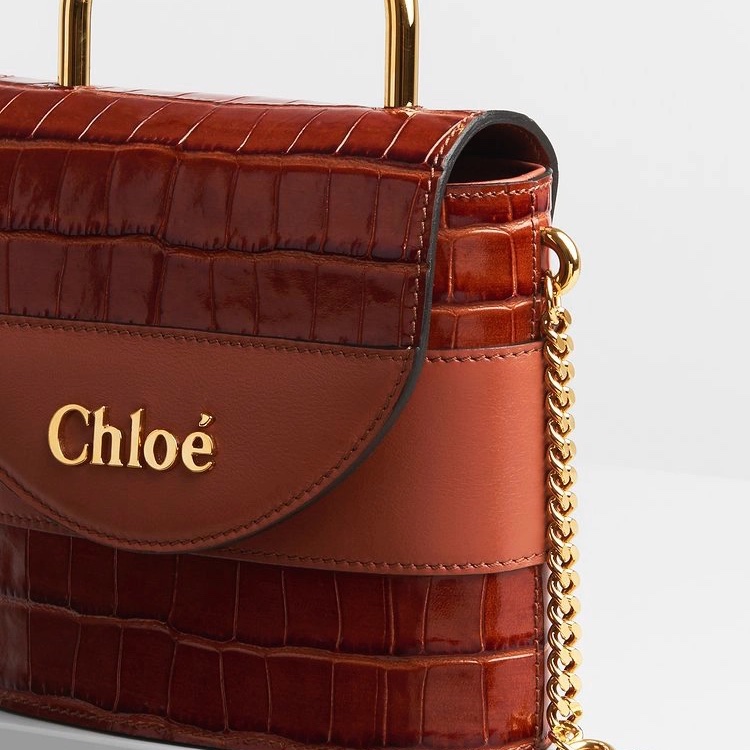 Chloe Aby lock bag red-1