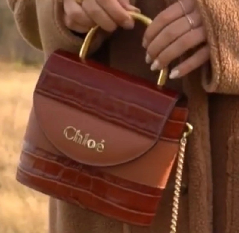 Chloe Aby lock bag red-4