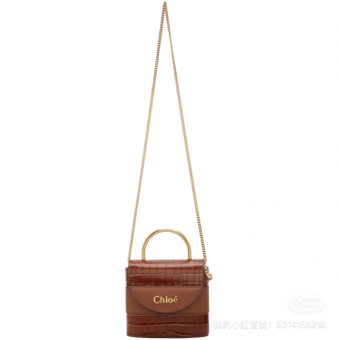 Chloe Aby lock bag red-5