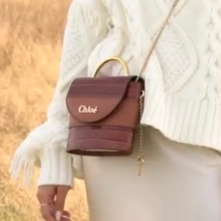 Chloe Aby lock bag red-6