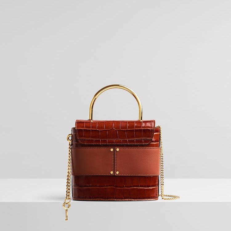 Chloe Aby lock bag red-10