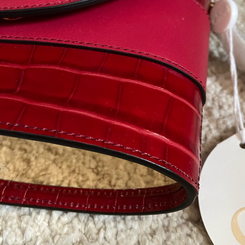 Chloe Aby lock bag red-12