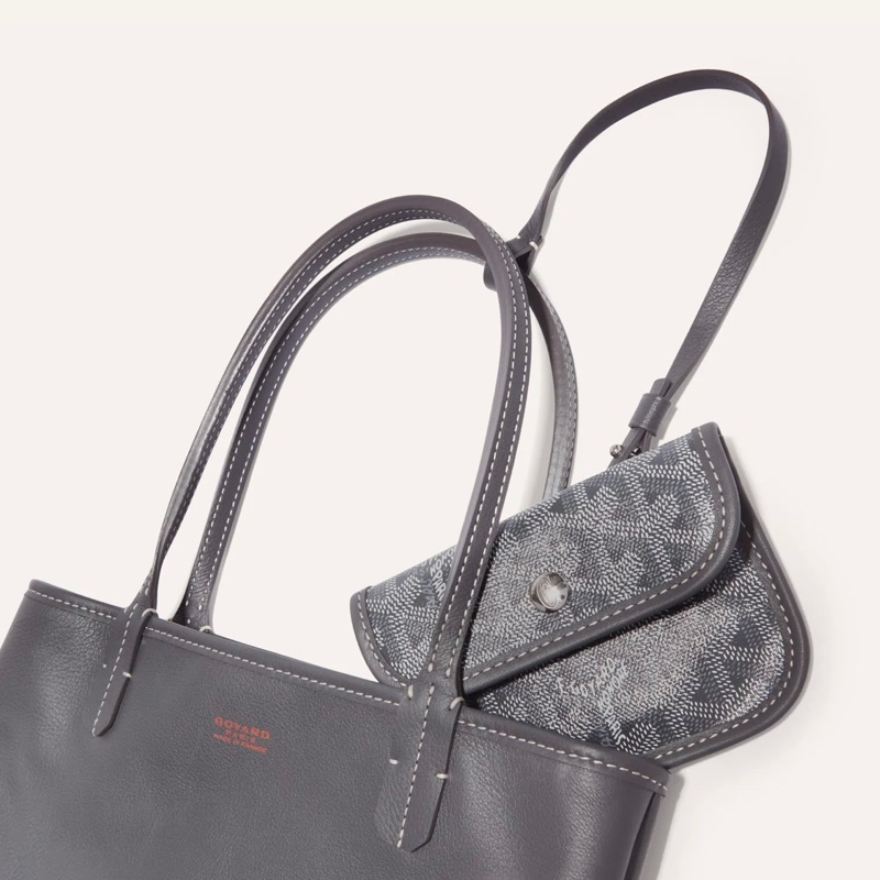 Goyard Anjou Mini Bag 雙面真皮包 灰色 預訂貨品-2