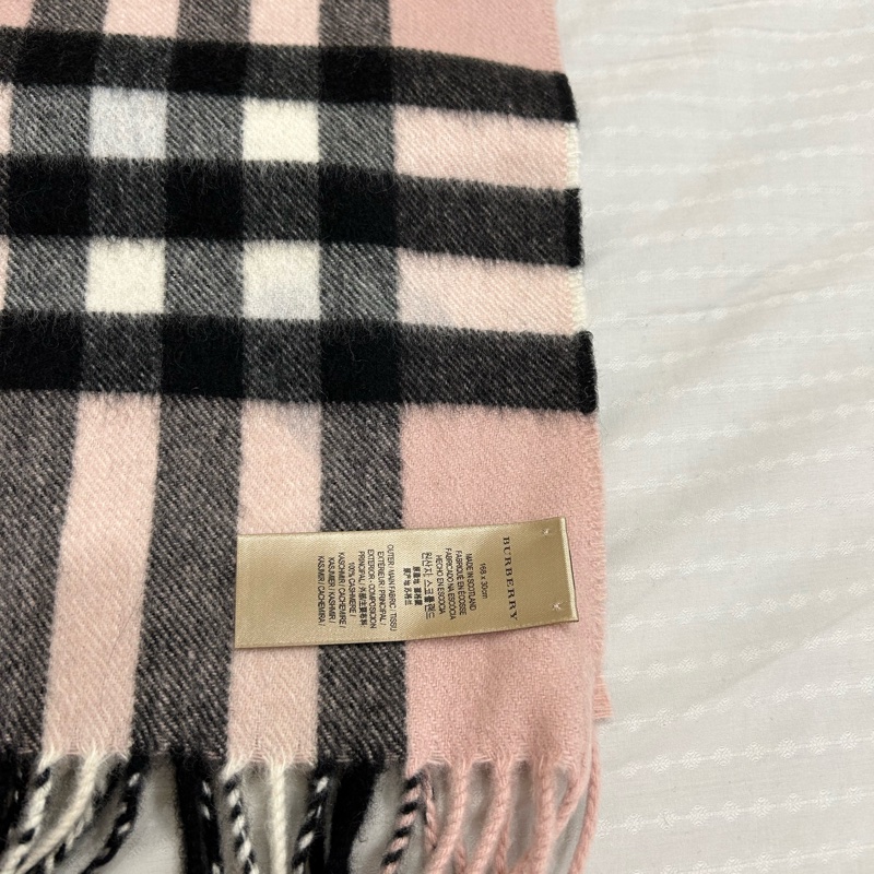 BurBerry 喀什米爾圍巾/限定愛心雙面款-6