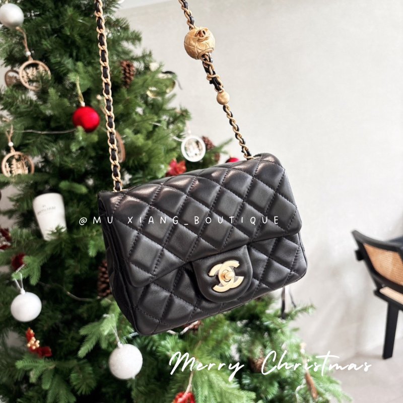 Chanel Coco 金球方胖 經典黑金 晶片款-0